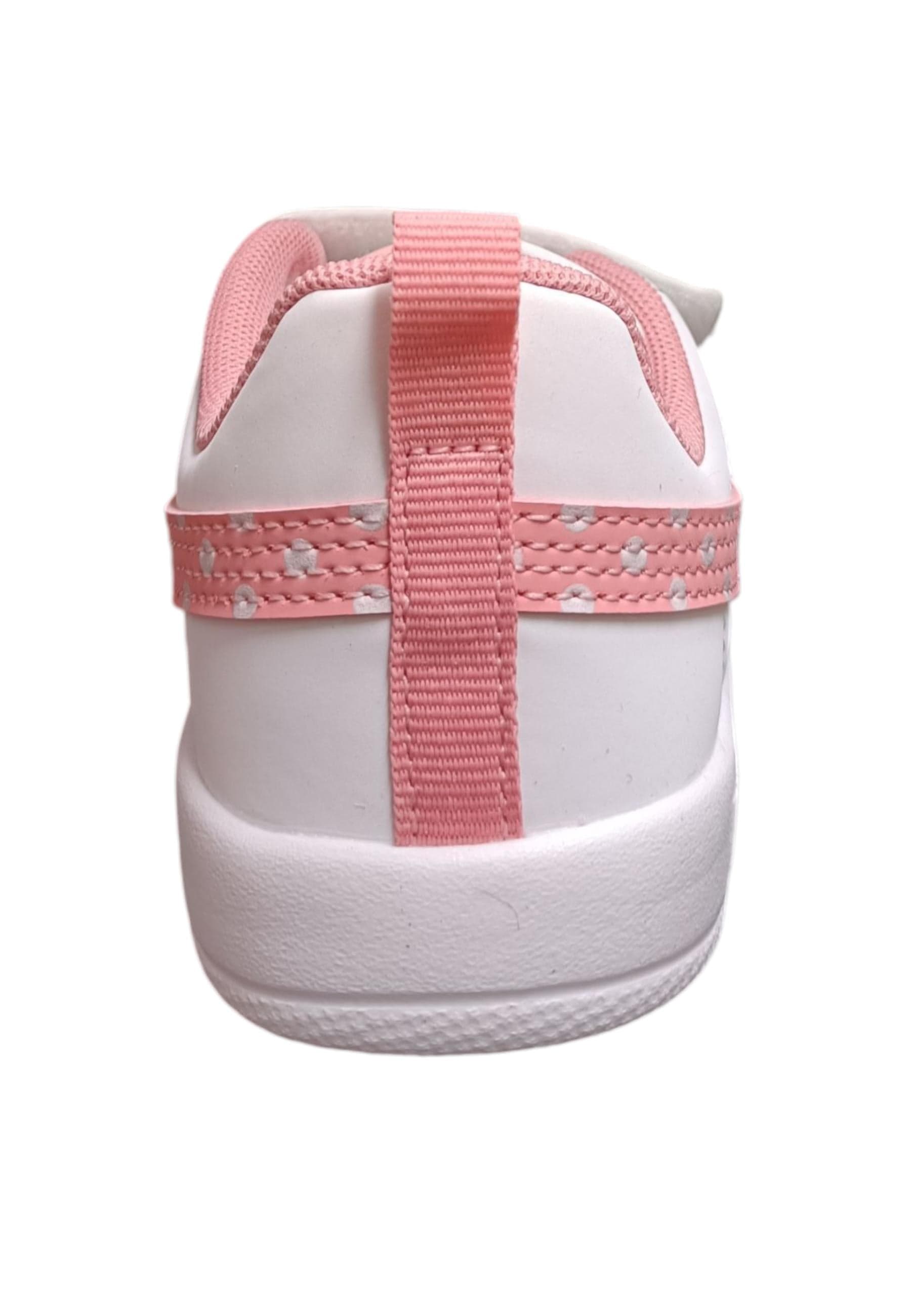 Scarpe sneakers Bambine e ragazze PUMA COURTFLEX  bianco-rosa laccio elastico e velcro in Ballerine Scarpetteria Gica - Trani, commercioVirtuoso.it