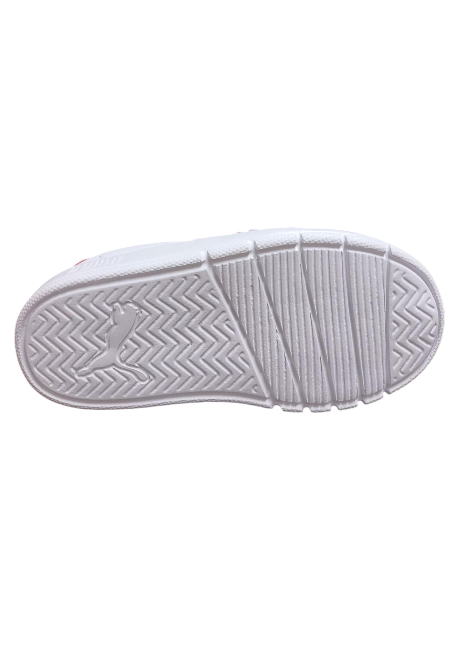 Scarpe sneakers Bambine e ragazze PUMA COURTFLEX  bianco-rosa laccio elastico e velcro - 5