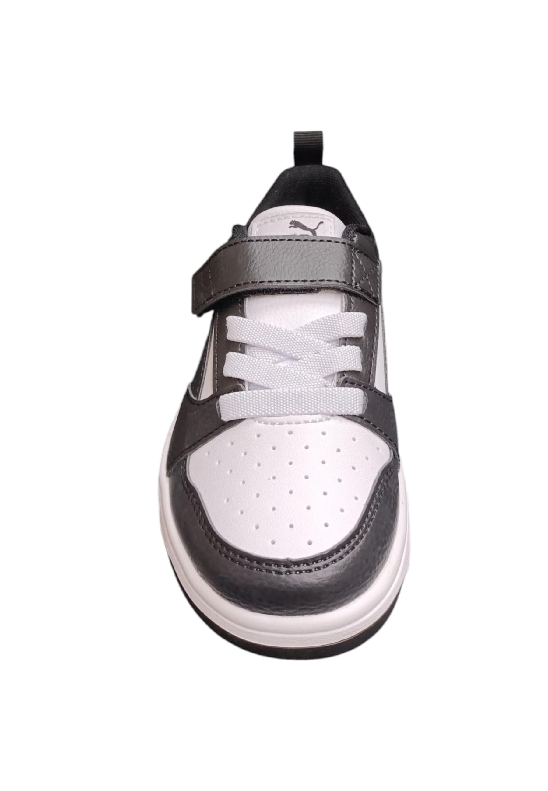 Scarpe sneakers Bambini e ragazzi PUMA REBOUND  nero-bianco laccio elastico e velcro in Ballerine Scarpetteria Gica - Trani, commercioVirtuoso.it