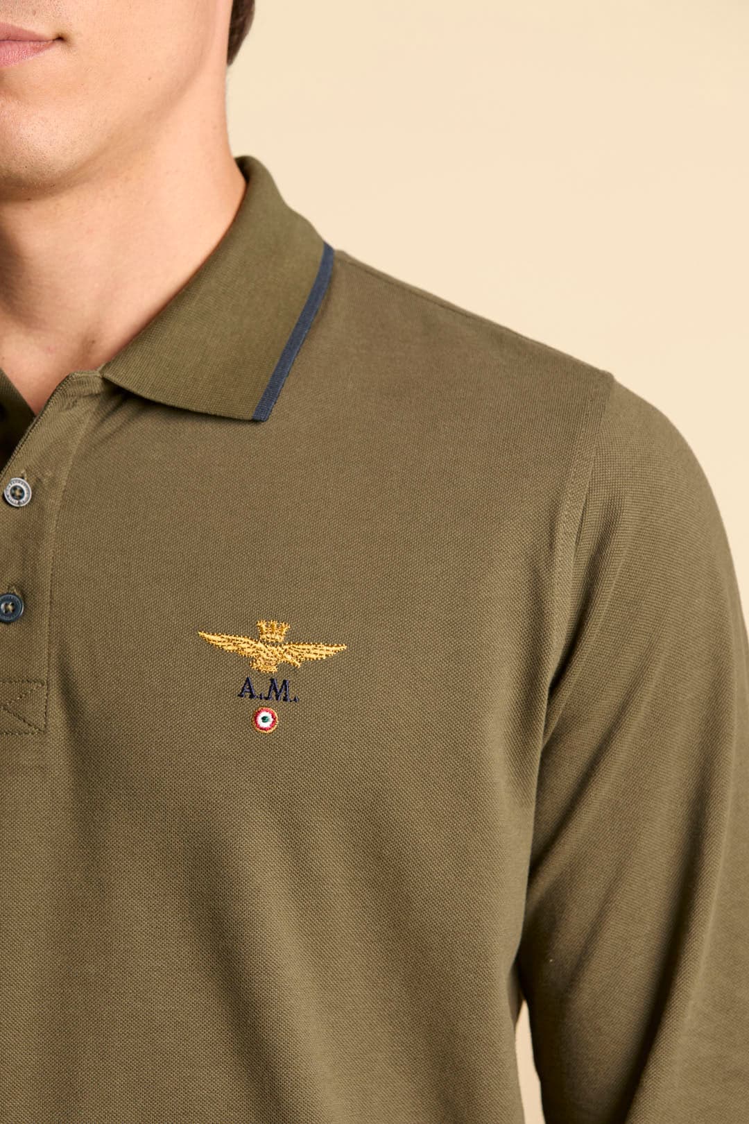 Aeronautica Militare Polo manica lunga in Polo Broadway Red - Barletta, commercioVirtuoso.it