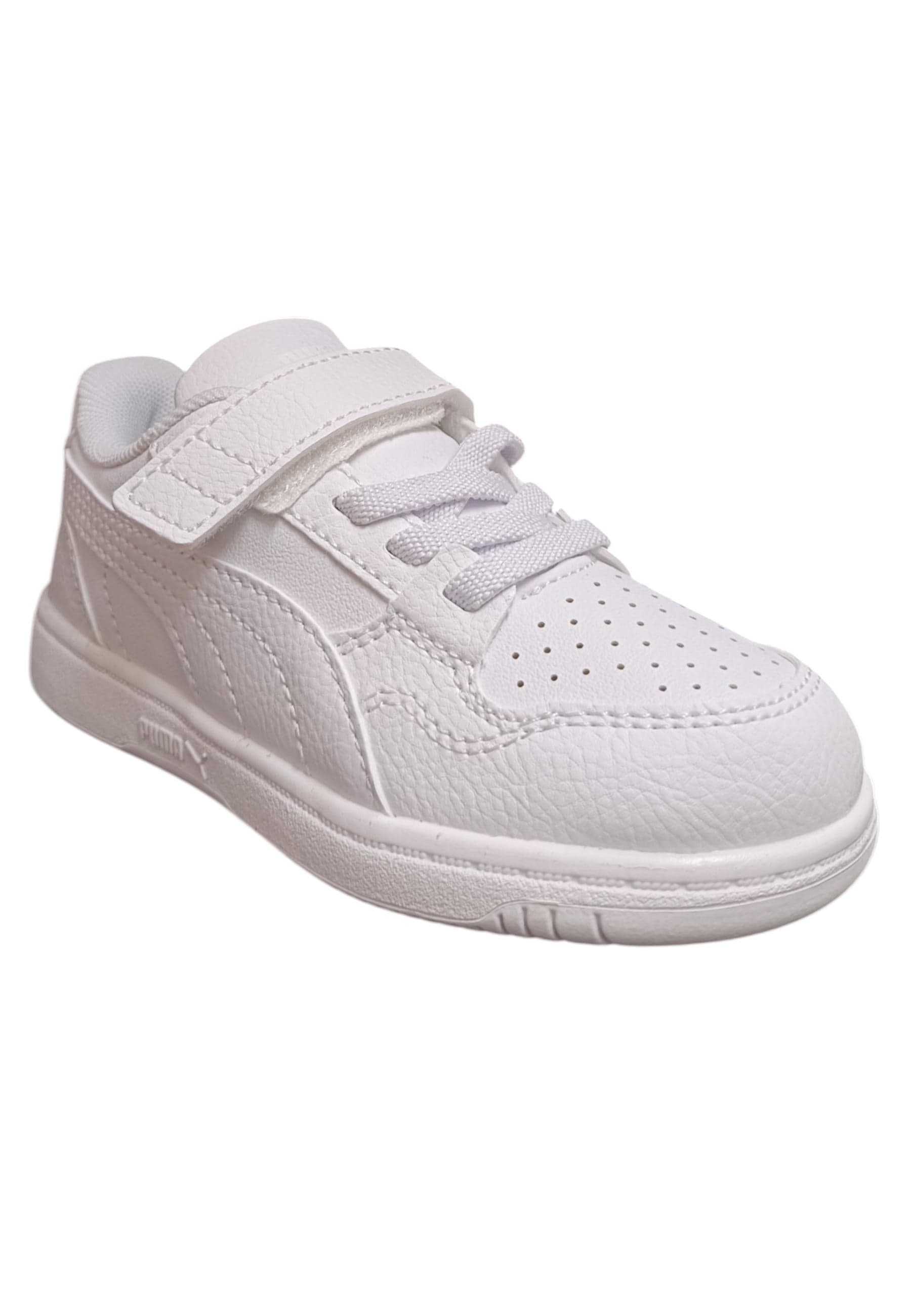 Scarpe sneakers Bambini e ragazzi PUMA REBOUND  bianco laccio elastico e velcro in Ballerine Scarpetteria Gica - Trani, commercioVirtuoso.it