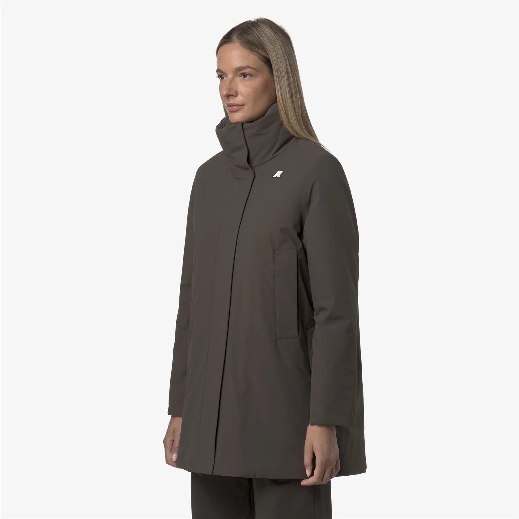 K-WAY Marla Capospalla donna calda di media lunghezza con cappuccio da donna, colore oliva nero. K7125LW XRG in Poncho e mantelle fatti a maglia Broadway Red - Barletta, commercioVirtuoso.it