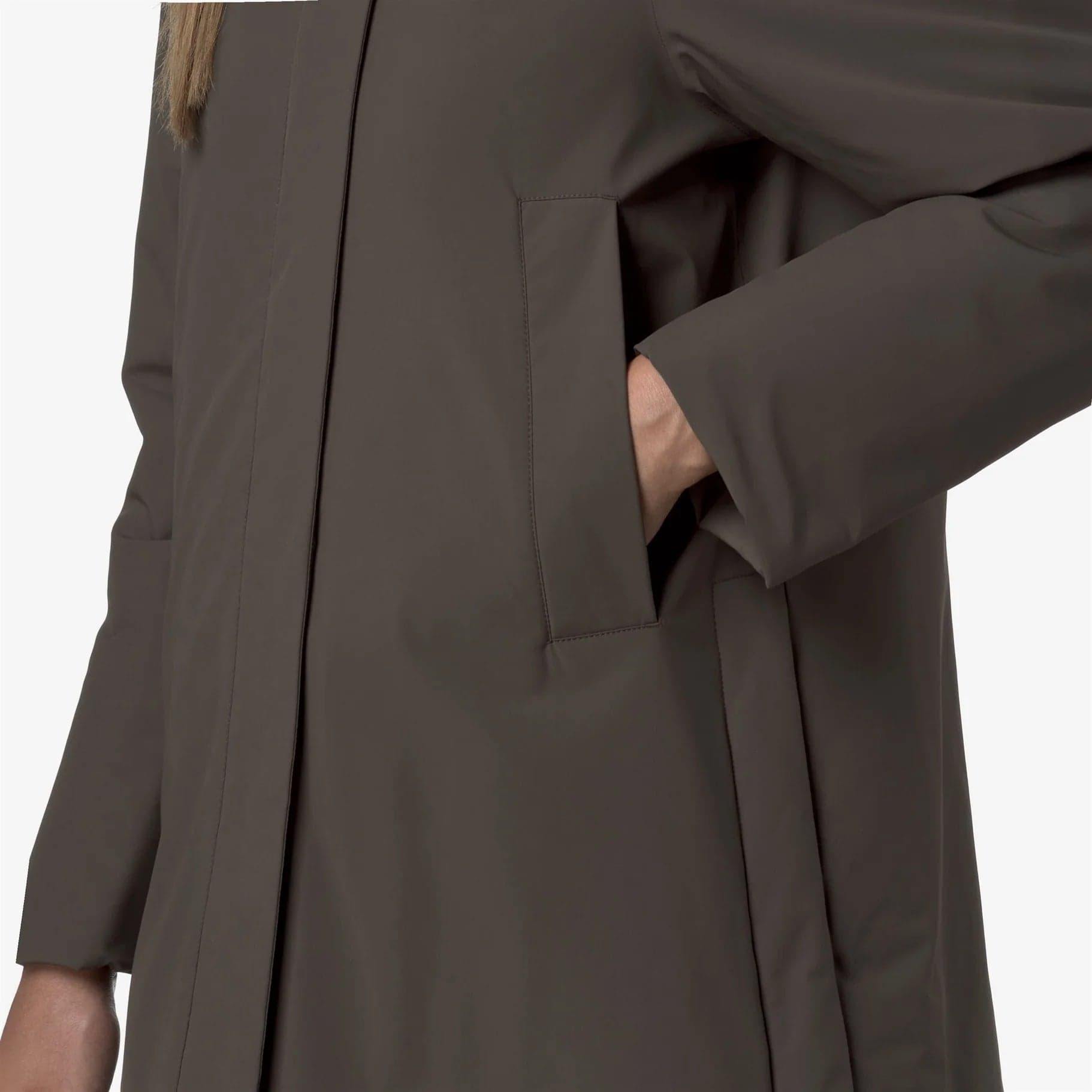K-WAY Marla Capospalla donna calda di media lunghezza con cappuccio da donna, colore oliva nero. K7125LW XRG in Poncho e mantelle fatti a maglia Broadway Red - Barletta, commercioVirtuoso.it
