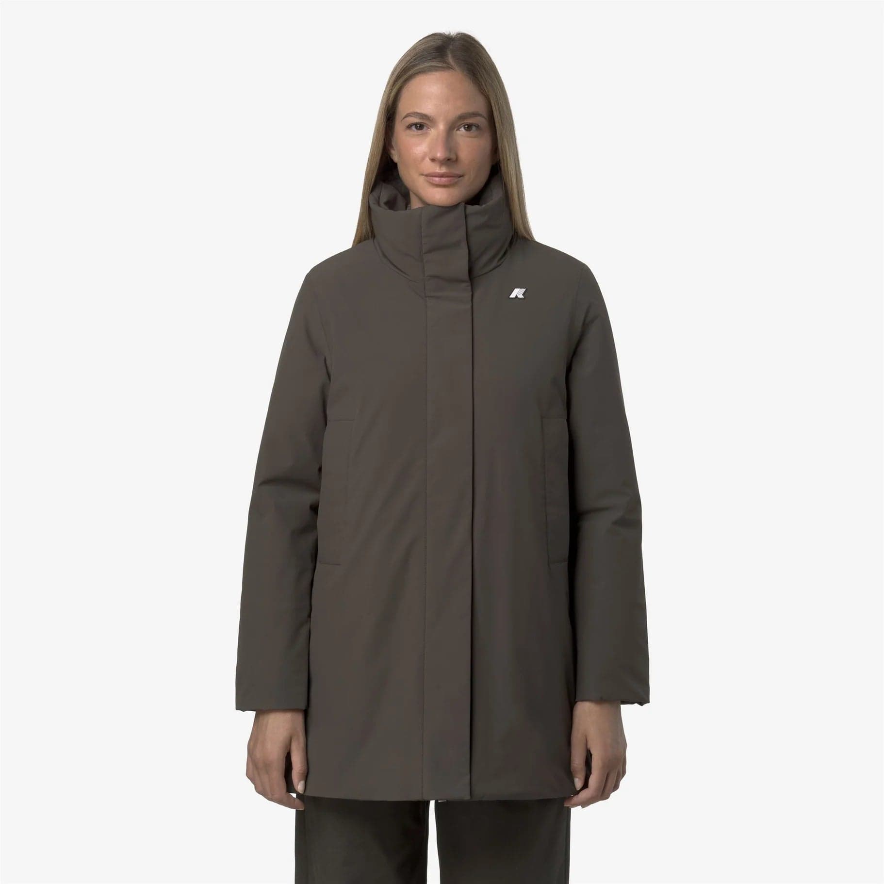 K-WAY Marla Capospalla donna calda di media lunghezza con cappuccio da donna, colore oliva nero. K7125LW XRG in Poncho e mantelle fatti a maglia Broadway Red - Barletta, commercioVirtuoso.it