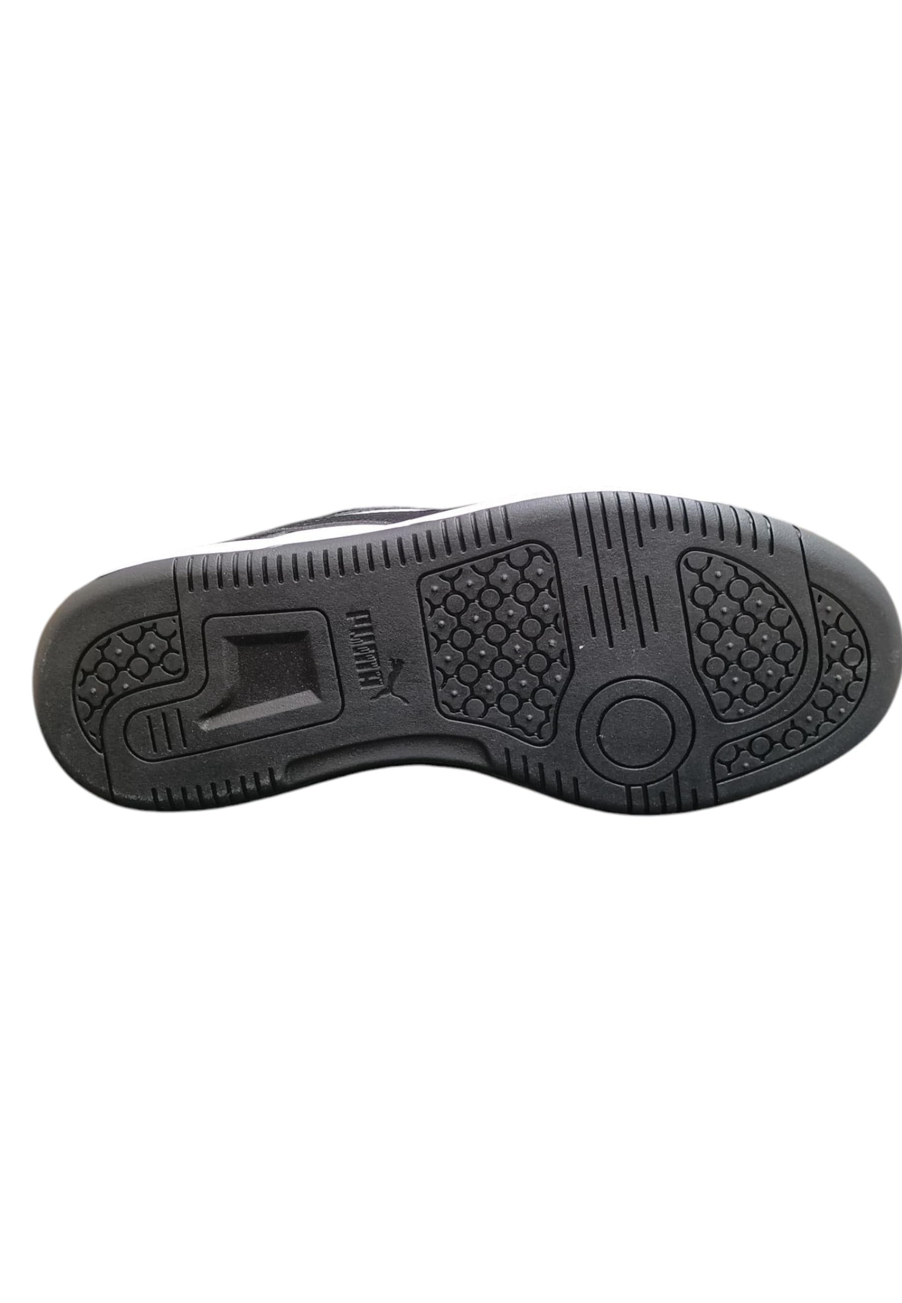 Scarpe sneakers Bambini e ragazzi PUMA REBOUND  nero-bianco laccio - 5