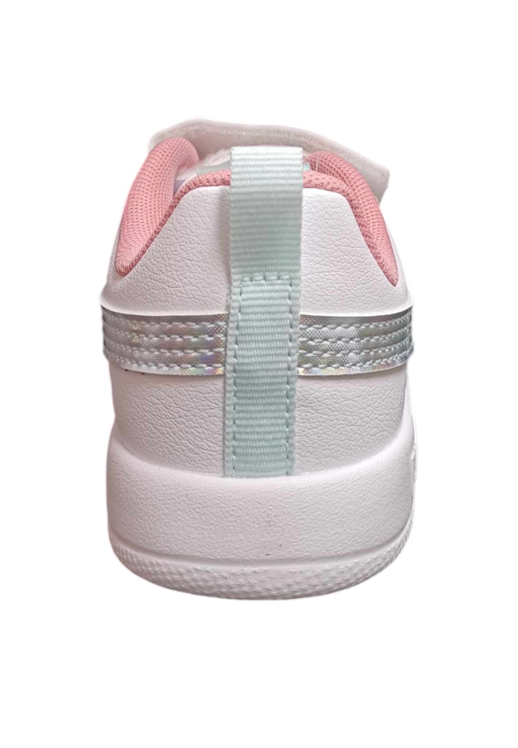 Scarpe sneakers Bambine e ragazze PUMA COURTFLEX  bianco-argento laccio elastico e velcro in Ballerine Scarpetteria Gica - Trani, commercioVirtuoso.it