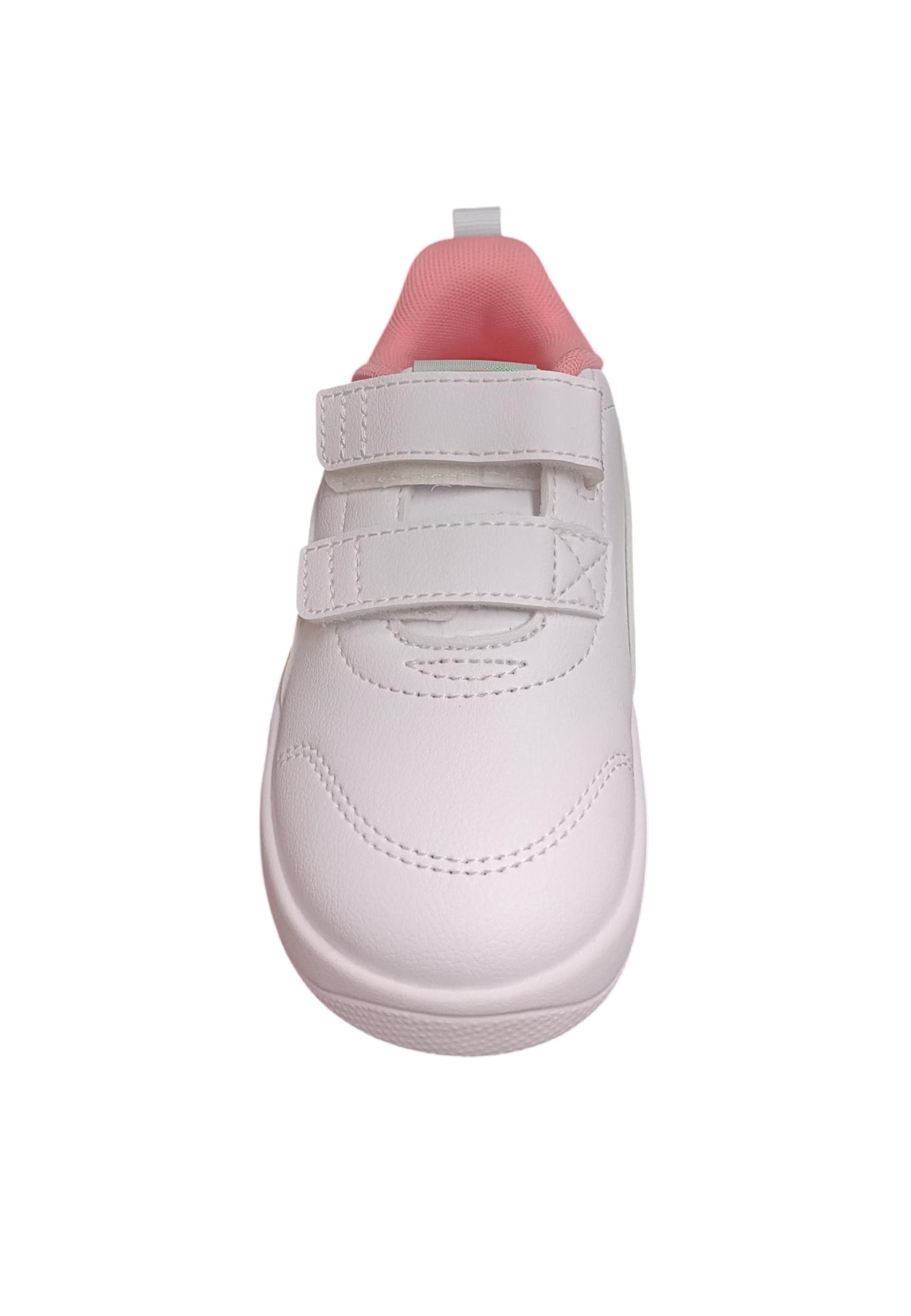Scarpe sneakers Bambine e ragazze PUMA COURTFLEX  bianco-argento laccio elastico e velcro in Ballerine Scarpetteria Gica - Trani, commercioVirtuoso.it