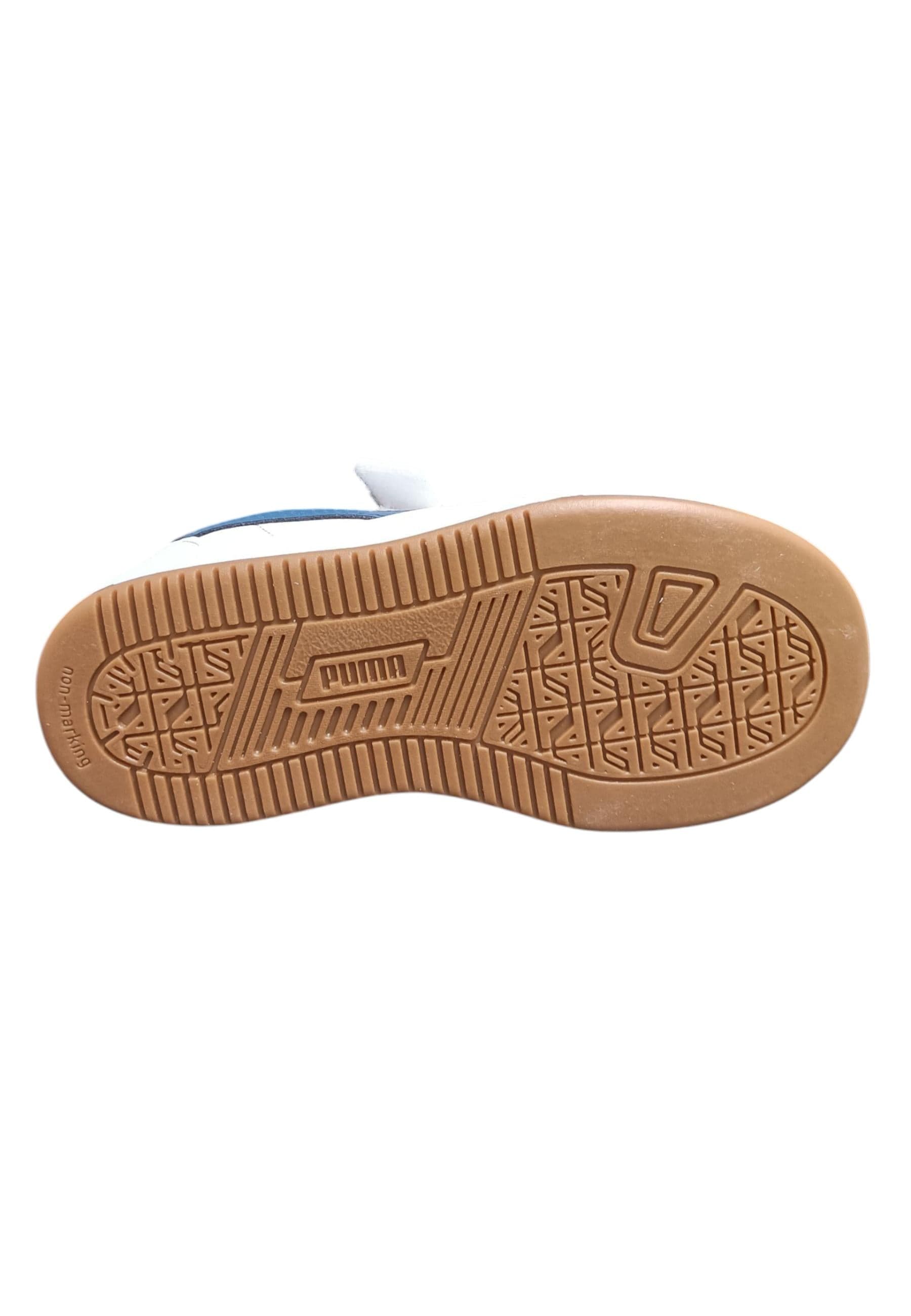 sarpe sneakers Bambini e ragazzi PUMA CAVEN  bianco-blue laccio elastico e velcro in Sneaker casual Scarpetteria Gica - Trani, commercioVirtuoso.it