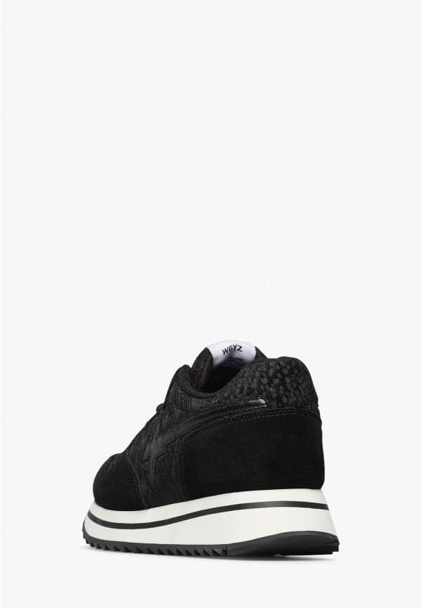 W6yz scarpe donna  JET-W. - Sneakers in suede e tessuto tecnico - Nero 2018635151A01 in Sneaker casual Broadway Red - Barletta, commercioVirtuoso.it