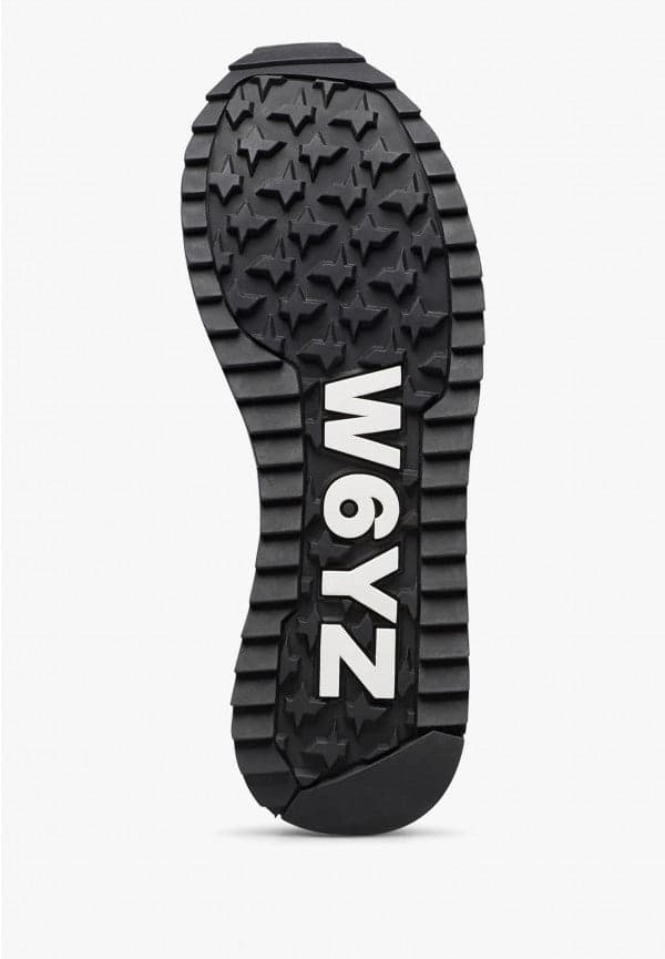 W6yz scarpe donna  JET-W. - Sneakers in suede e tessuto tecnico - Nero 2018635151A01 in Sneaker casual Broadway Red - Barletta, commercioVirtuoso.it