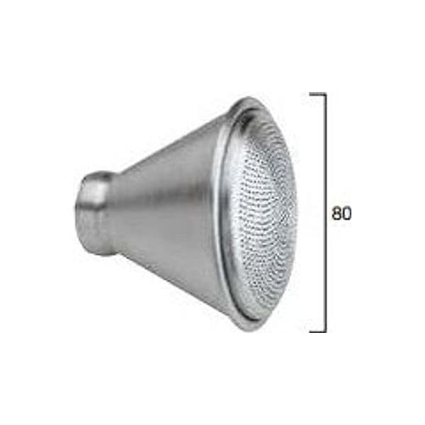 Doccia Soffione In Alluminio Bombata mm.80 Attacco Filettato Femmina d.3/4" Vissmark - 2