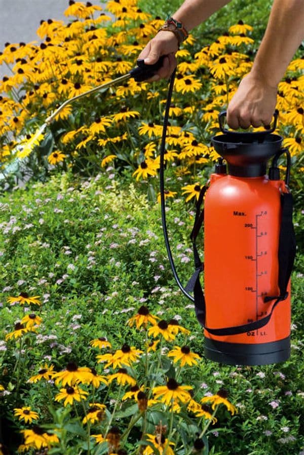 Pompa A Pressione Lt.8 Manuale Completa di Tubo e Lancia Stocker - 2