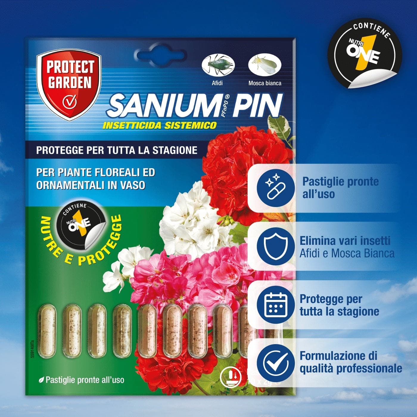 Sanium Pin PFnPO 10 Pastiglie Insetticida Sistemico per la Protezione delle Piante SBM - 3
