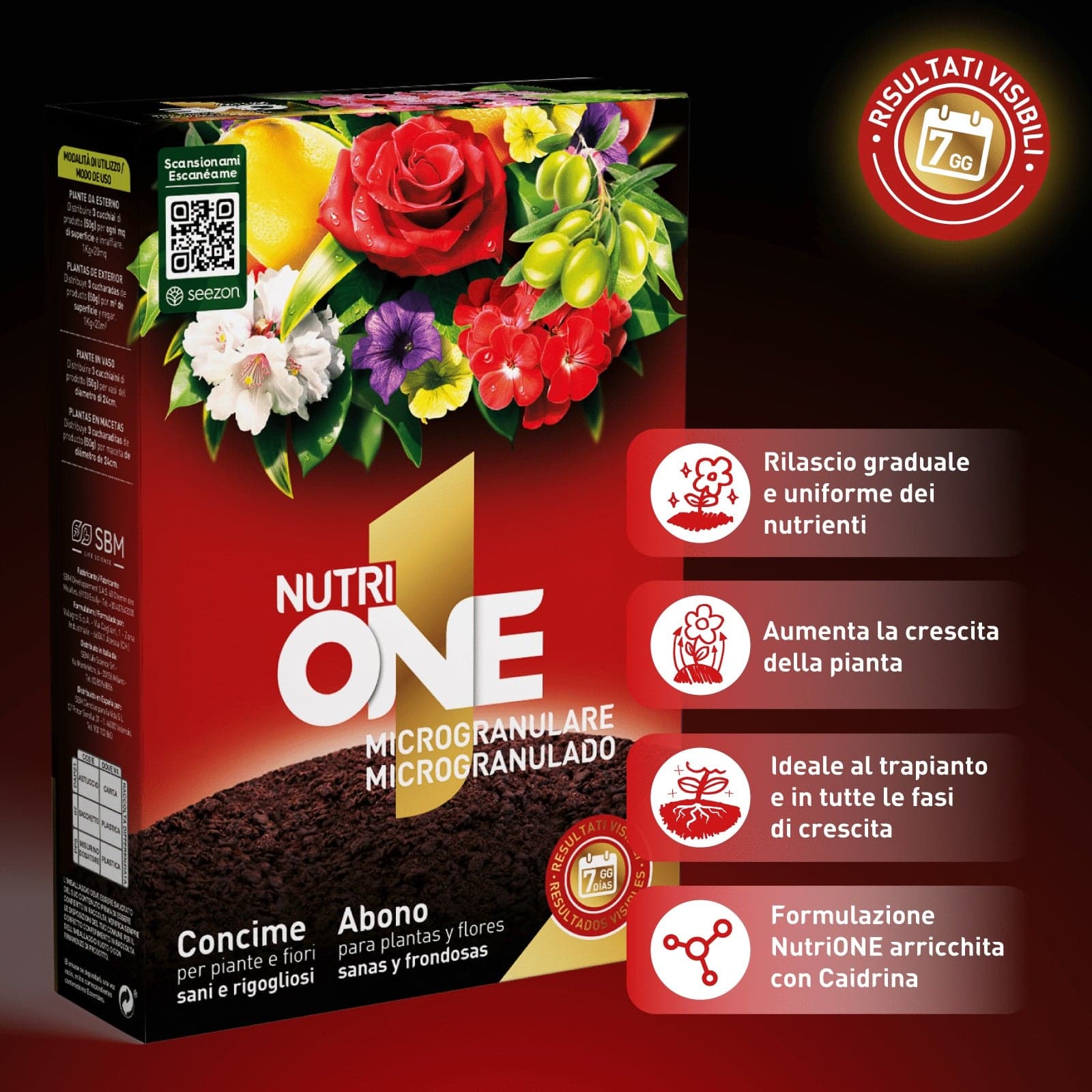 Nutrione Microgranulare gr 750 Concime Inorganico Solido con Microelementi SBM - 3