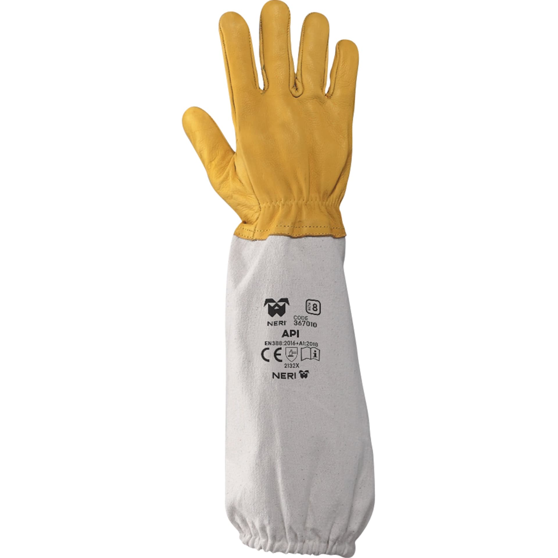 Guanti Api in Fiore Bovino per Apicoltura Neri Safety - 3