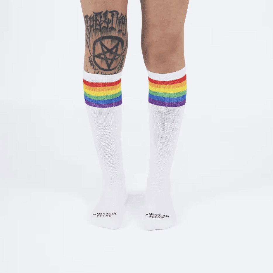 Calze American Socks Rainbow Pride knee high - 3
