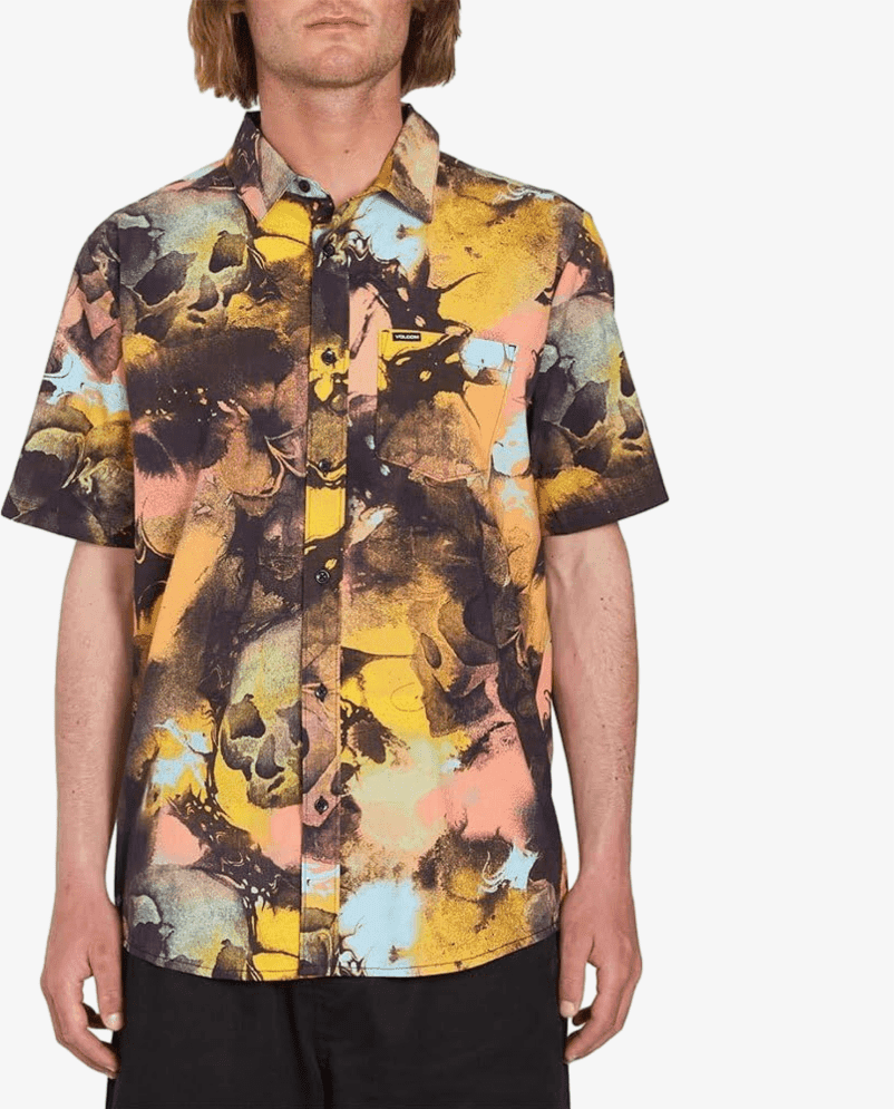 Camicia Volcom Skulli Dawn yellow - 3