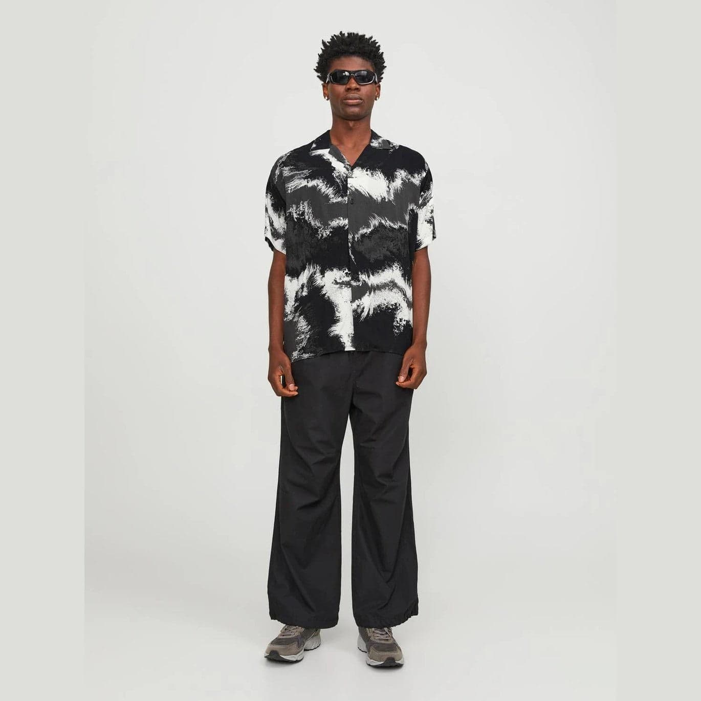 Camicia Jack & Jones Hawaiano asphalt