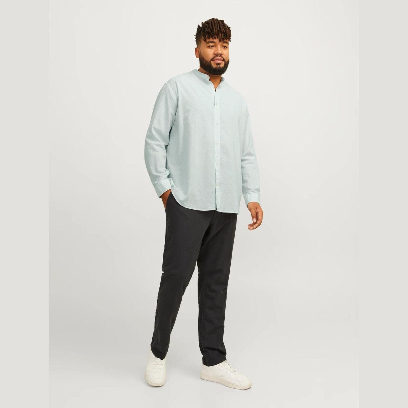 Camicia Jack & Jones Summer Linen Blend soothing sea - 4