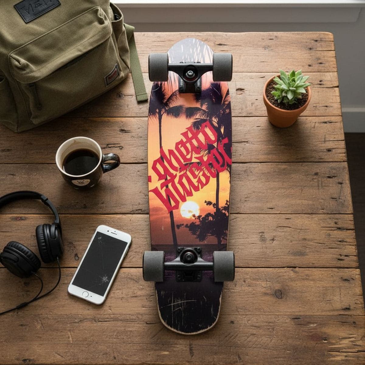 Skateboard Ghettoblaster Cruiser Tropical  28.0" in Skateboard Glad Store - Genova, commercioVirtuoso.it