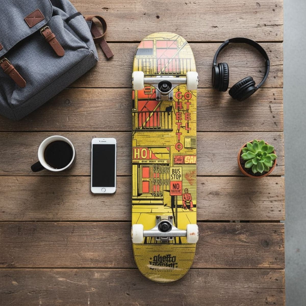Skateboard Ghettoblaster per iniziare  Hotel Rust  8.375" in Skateboard Glad Store - Genova, commercioVirtuoso.it