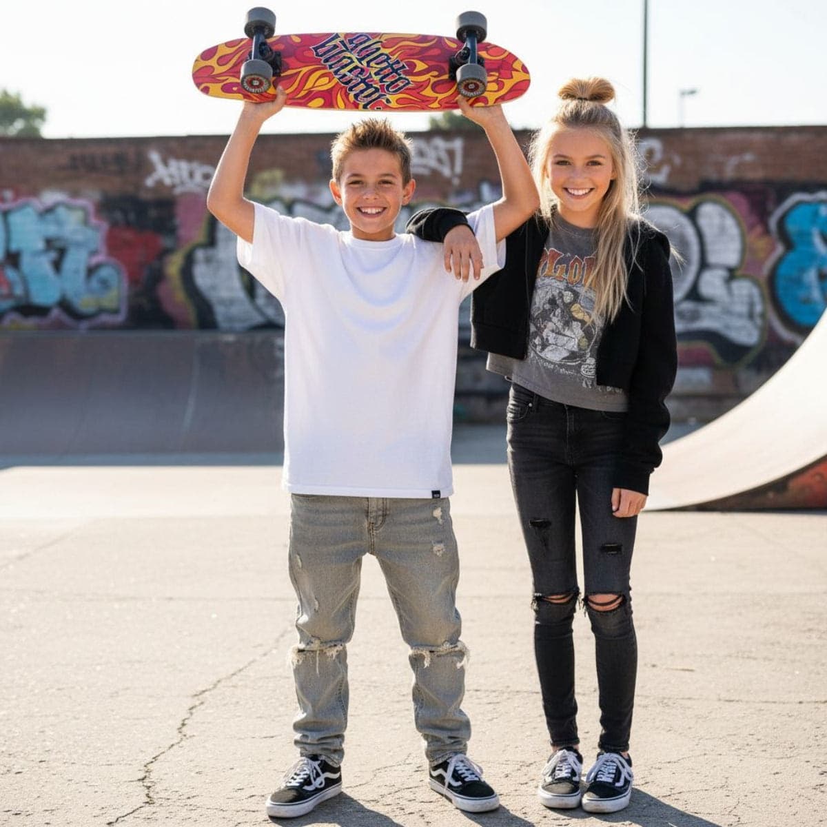 Skateboard Ghettoblaster Cruiser Flame  28.0" - 11