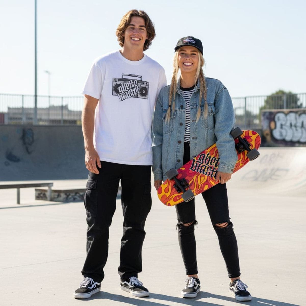 Skateboard Ghettoblaster Cruiser Flame  28.0" - 8