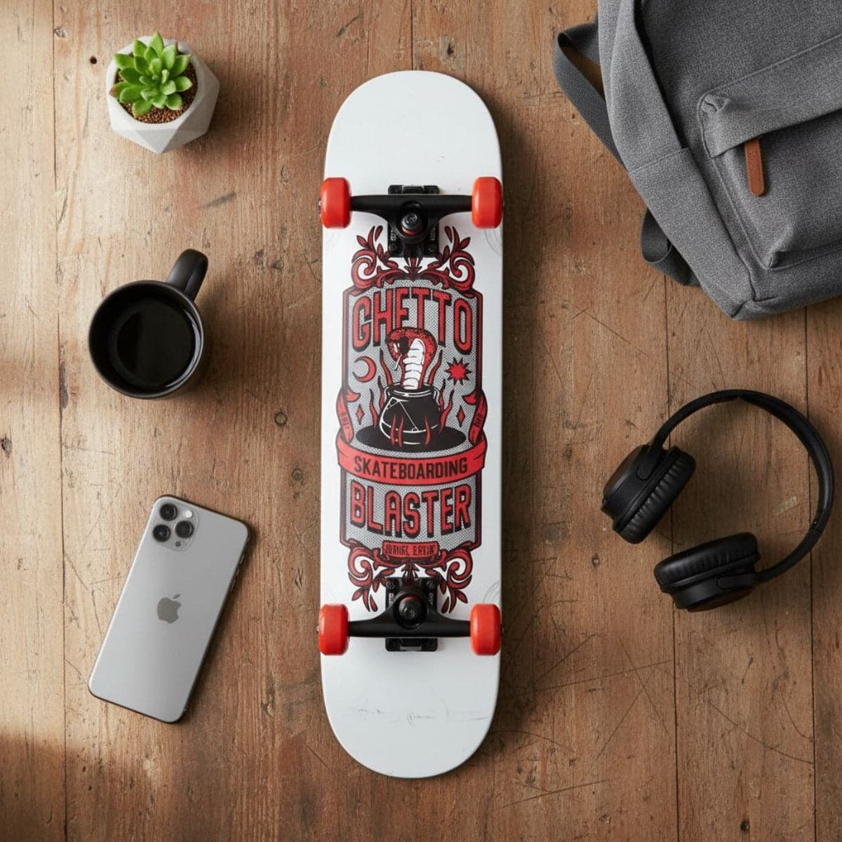 Skateboard Ghettoblaster per iniziare Kobra Red  7.80" in Skateboard Glad Store - Genova, commercioVirtuoso.it