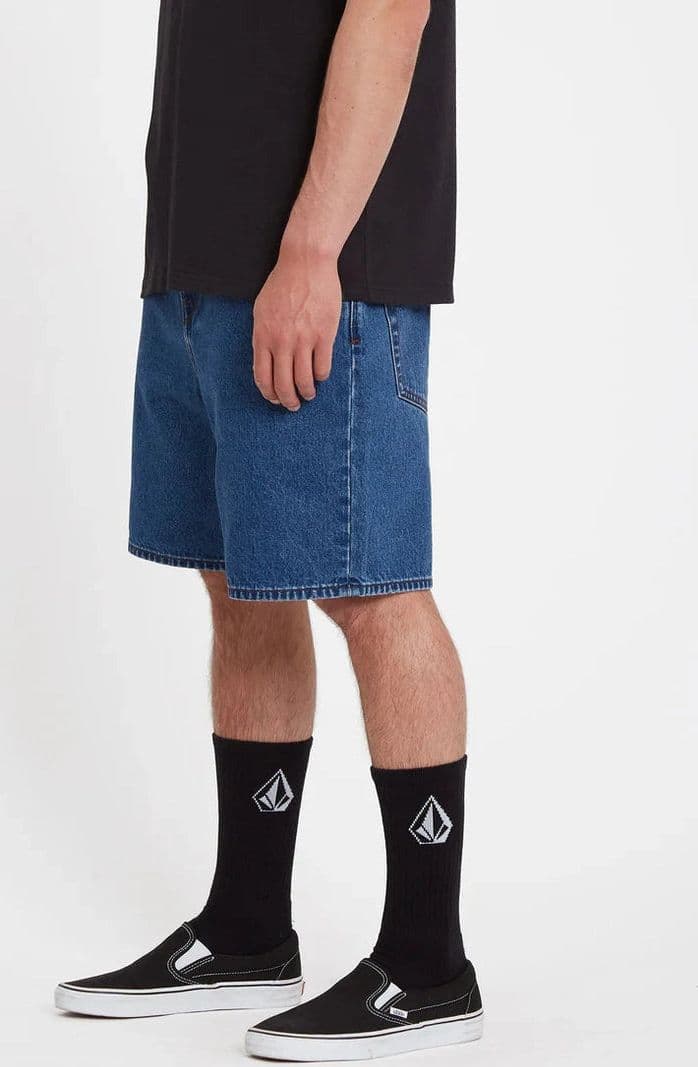 Shorts Volcom Billow Denim oliver mid blue - 4