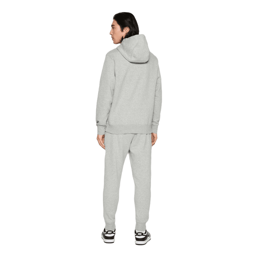 Felpa Nike Club Fleece hoodie zip dark grey