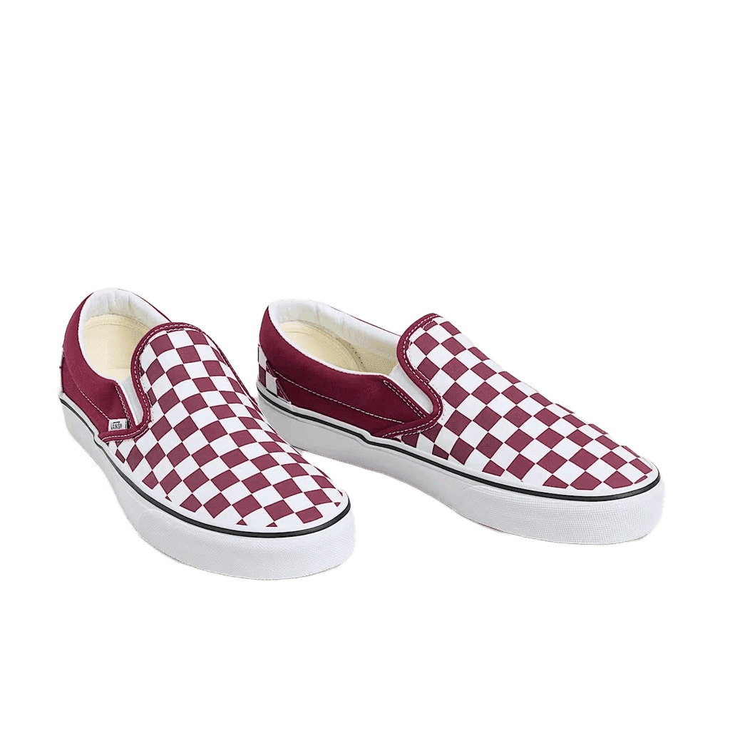 Sneakers Vans Slip-On bordeaux checkerboard - 2