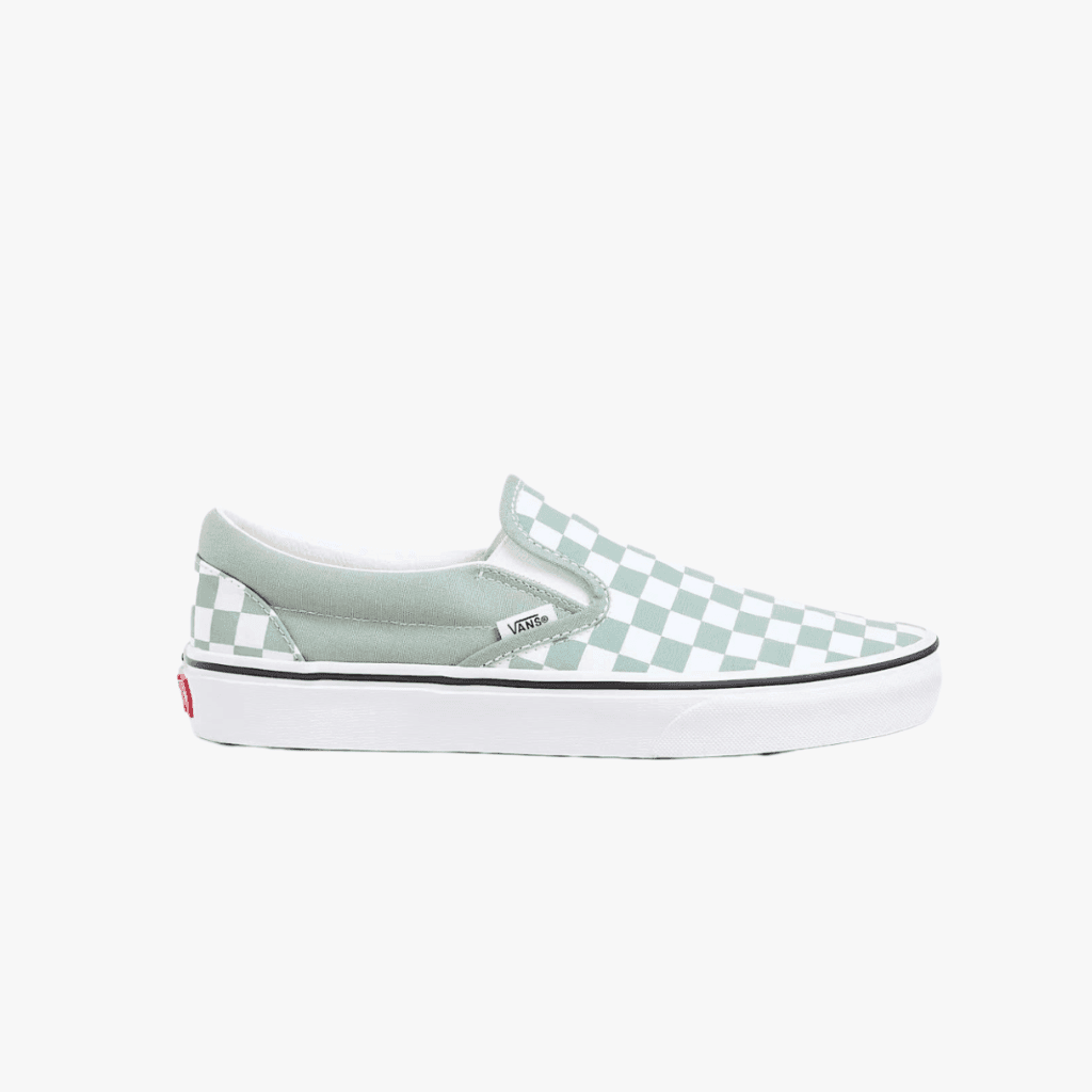 Sneakers Vans Slip-On green checkerboard - 6