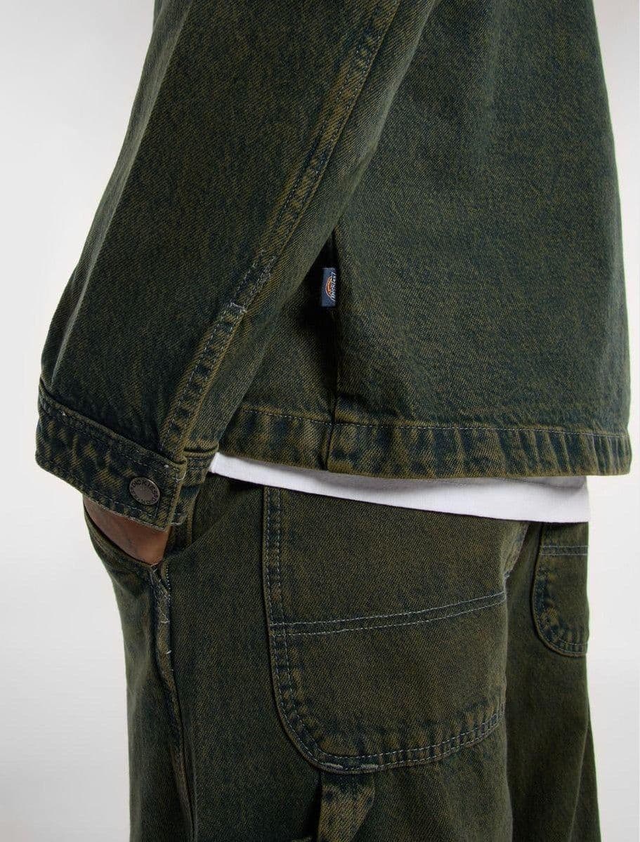 Giacca Dickies Lewiston Denim green tone in Giacche Glad Store - Genova, commercioVirtuoso.it