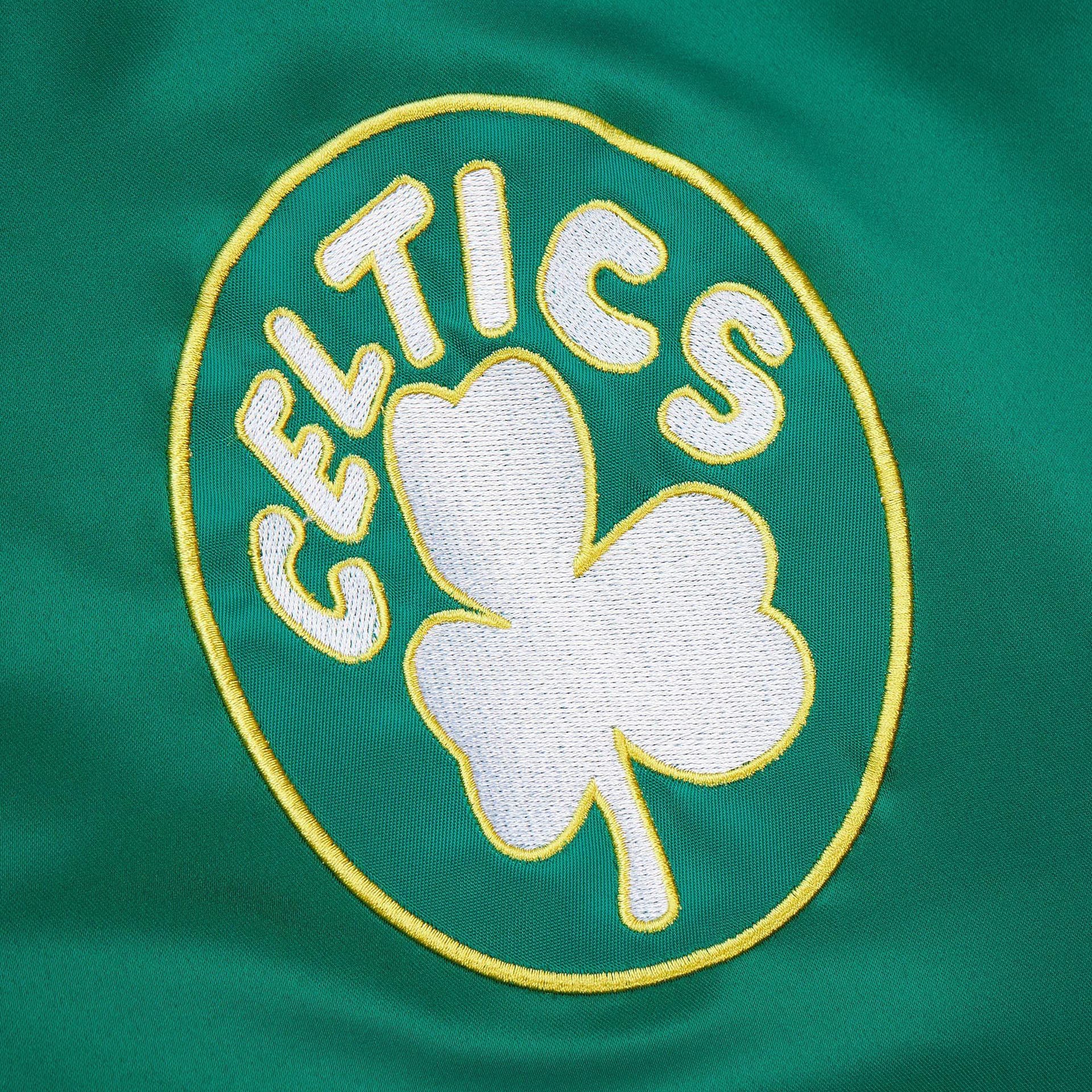 Giacca Mitchell & Ness NBA Primetime Satin Logo Celtics green - 3