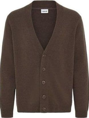 Maglione Solid Rick cardigan slate