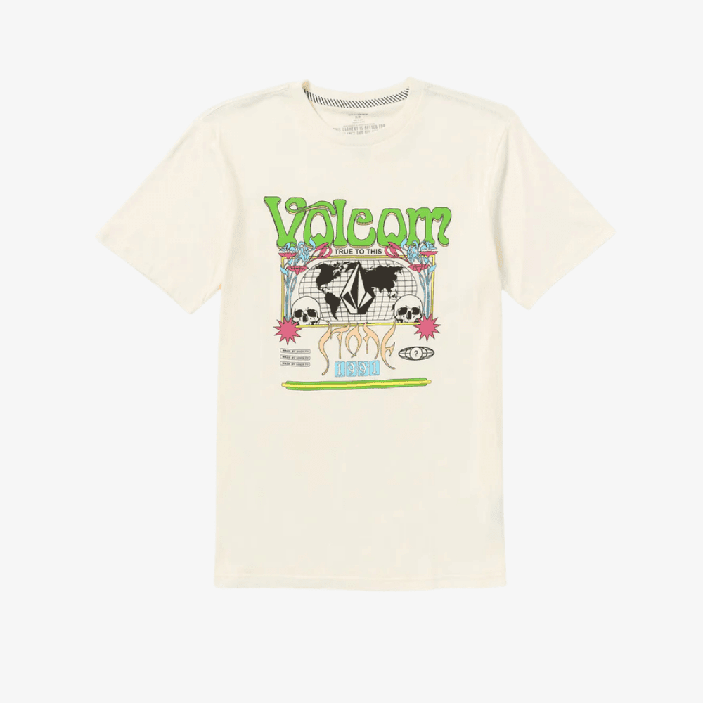 T-shirt Volcom Worldly off white - 6