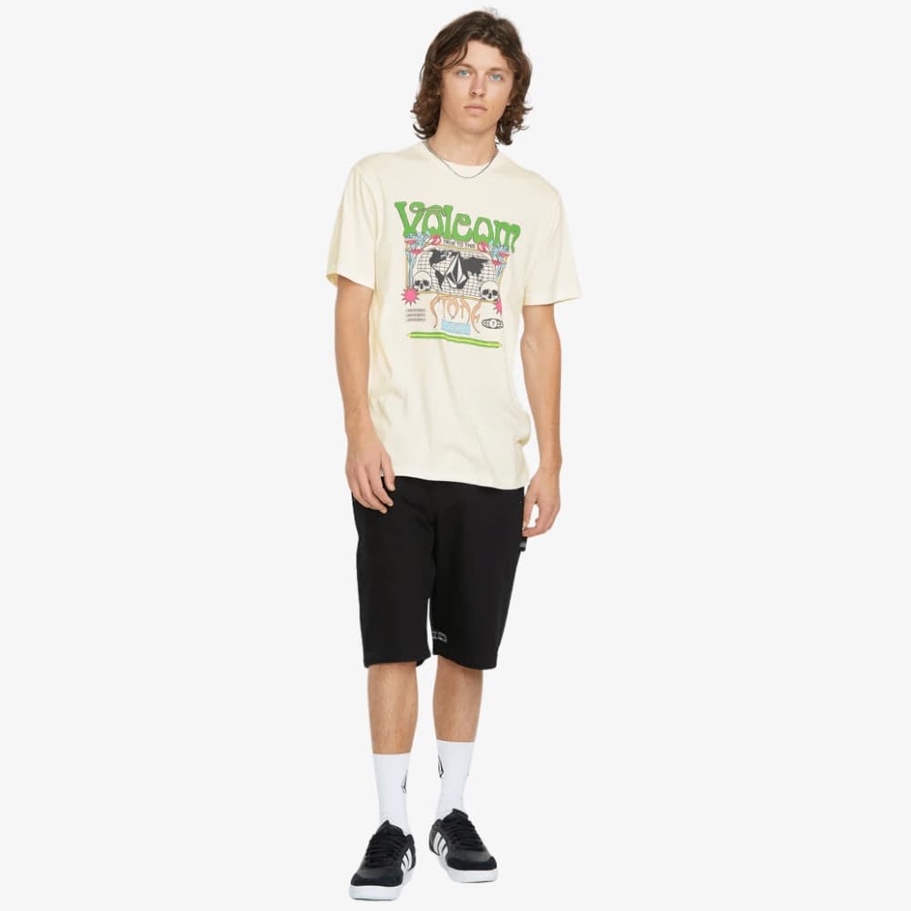 T-shirt Volcom Worldly off white - 5