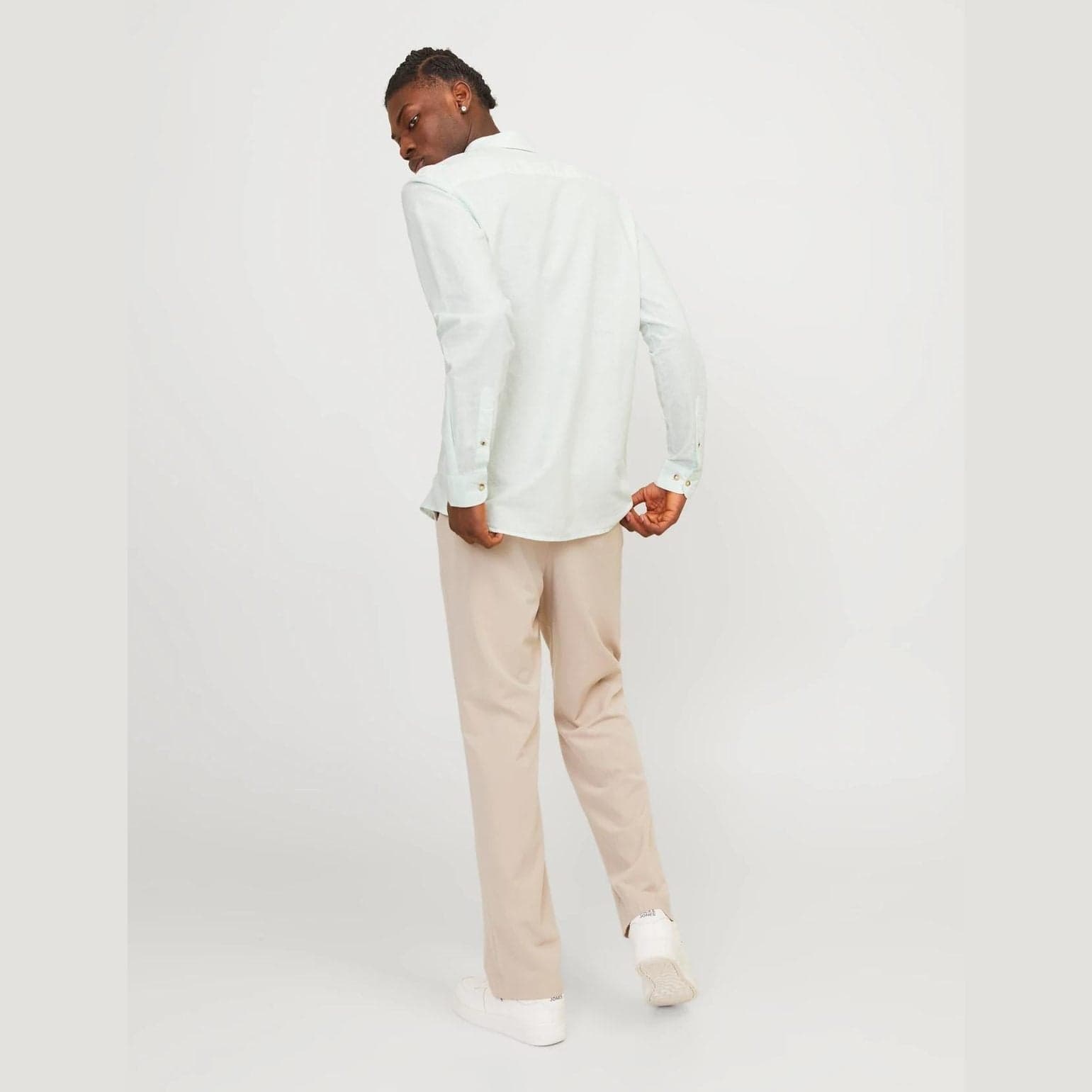 Camicia Jack & Jones Summer Linen Blend soothing sea - 4