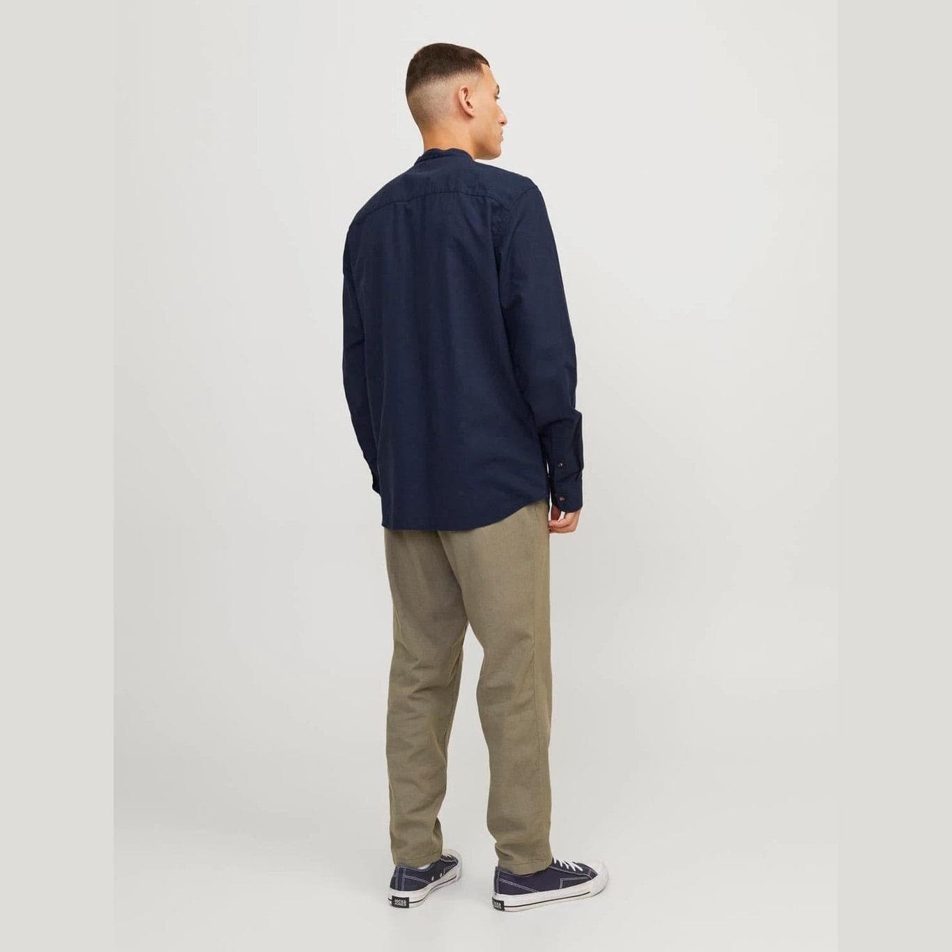 Camicia Jack & Jones Summer Linen Blend navy