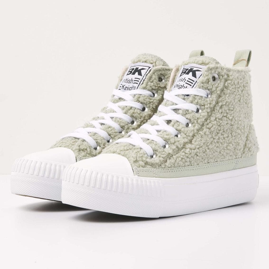 Scarpe sneakers British Knight Kaya Mid safe off white green - 5