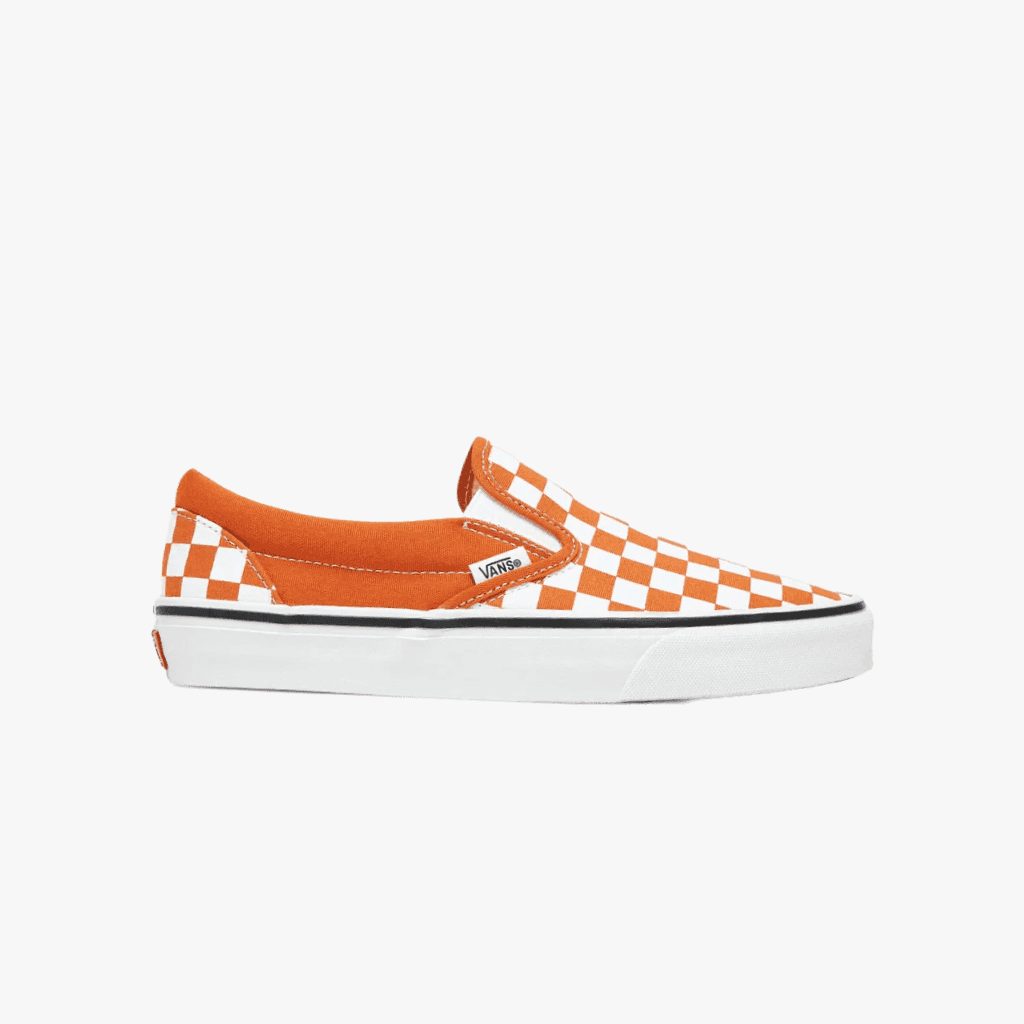 Sneakers Vans Slip-On orange checkerboard - 6