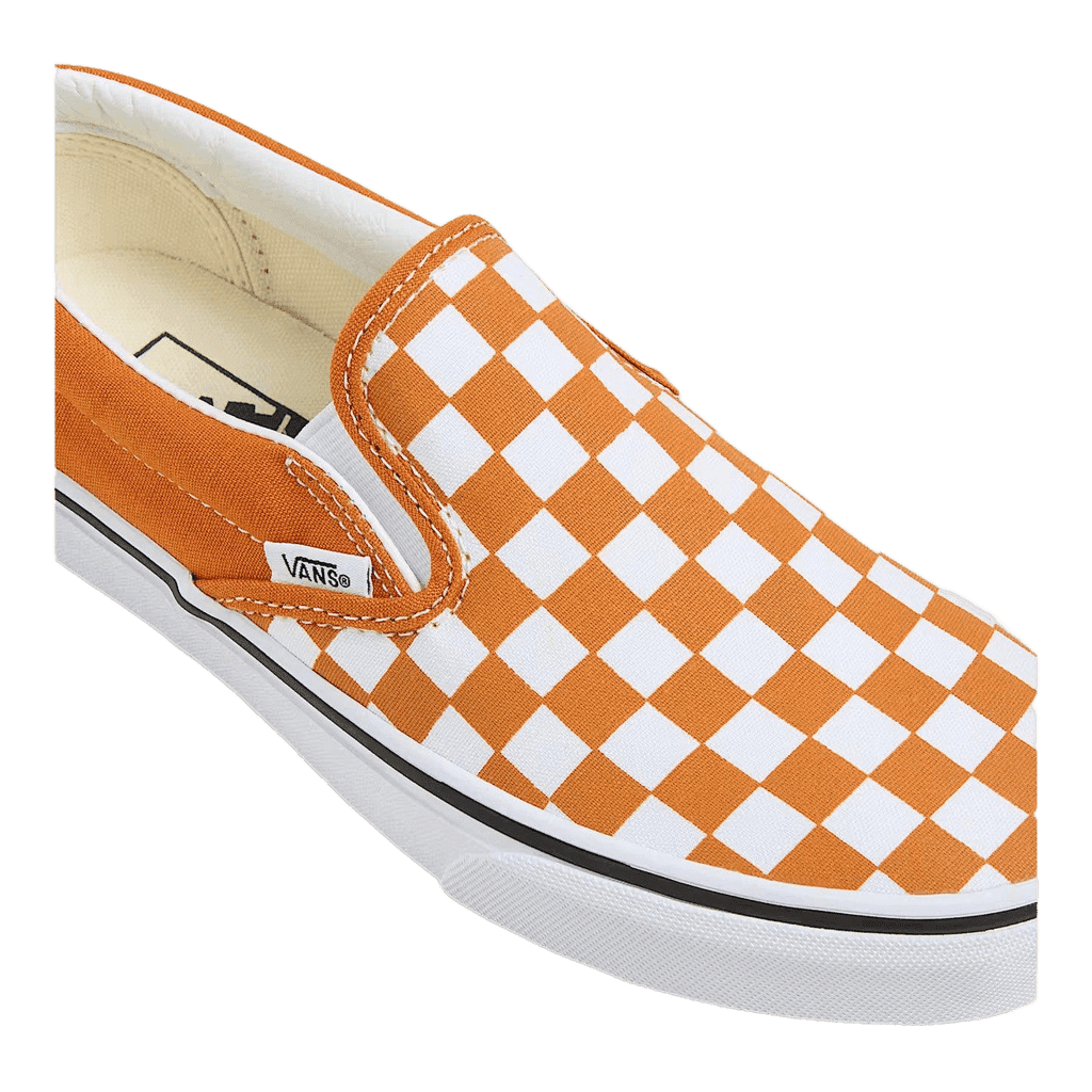 Sneakers Vans Slip-On orange checkerboard - 4
