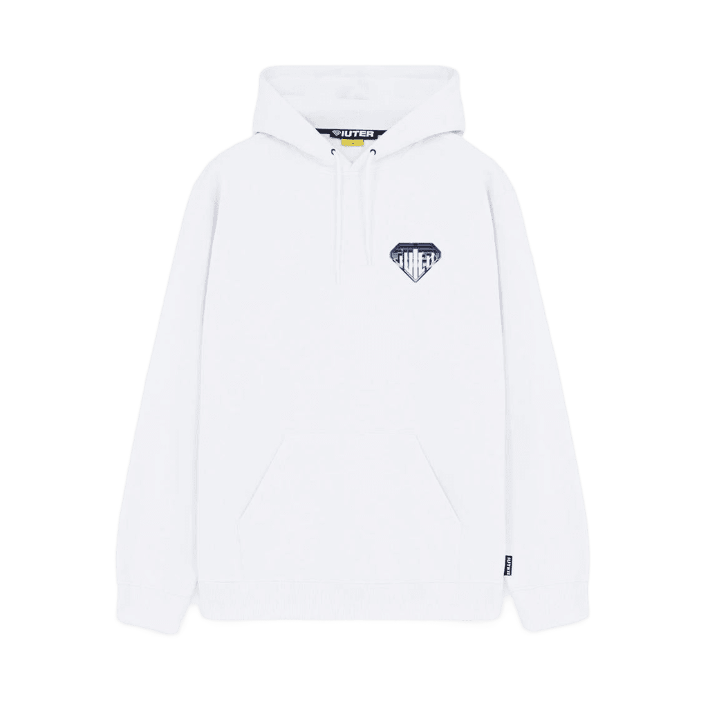 Felpa Iuter Metal Logo white hoodie - 2