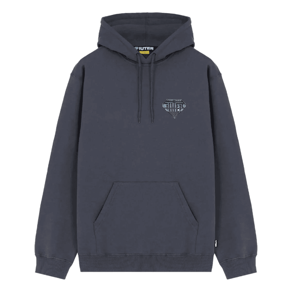 Felpa Iuter Metal Logo hoodie asphalt - 2