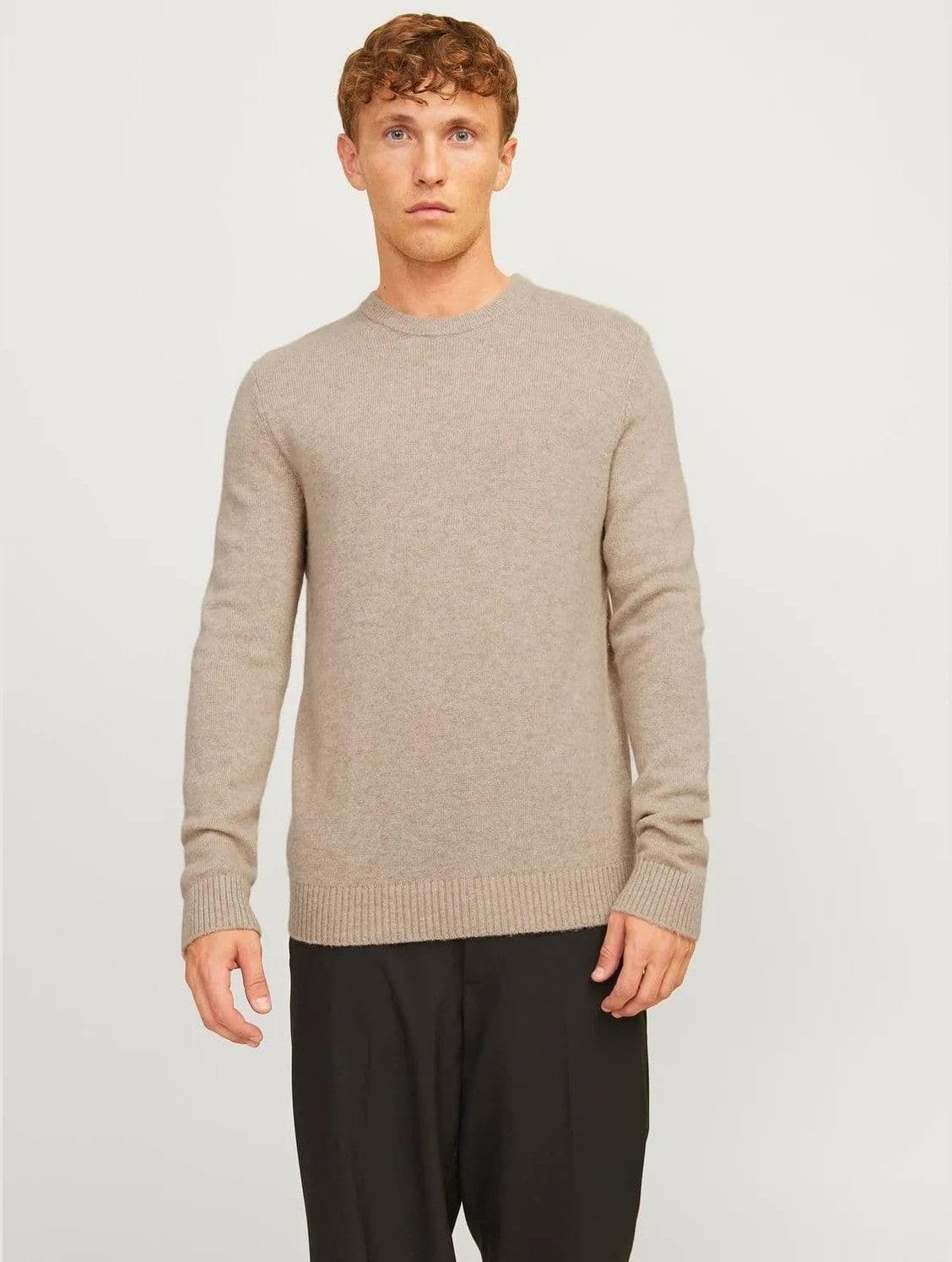 Maglione Jack & Jones Clambswool oatmeal melange