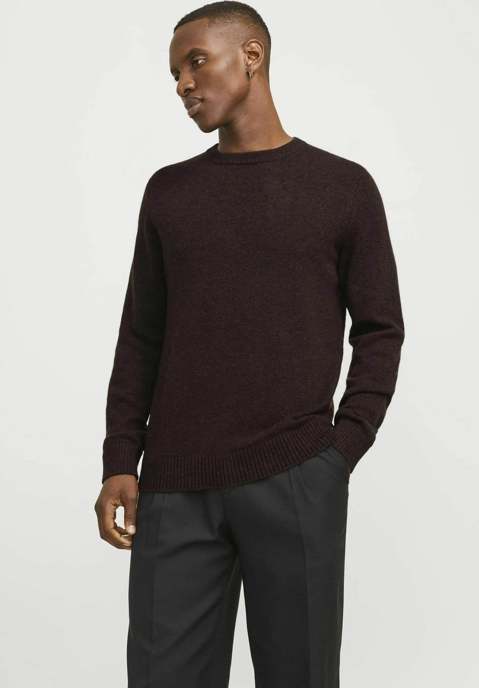 Maglione Jack & Jones Clambswool chocolate plum