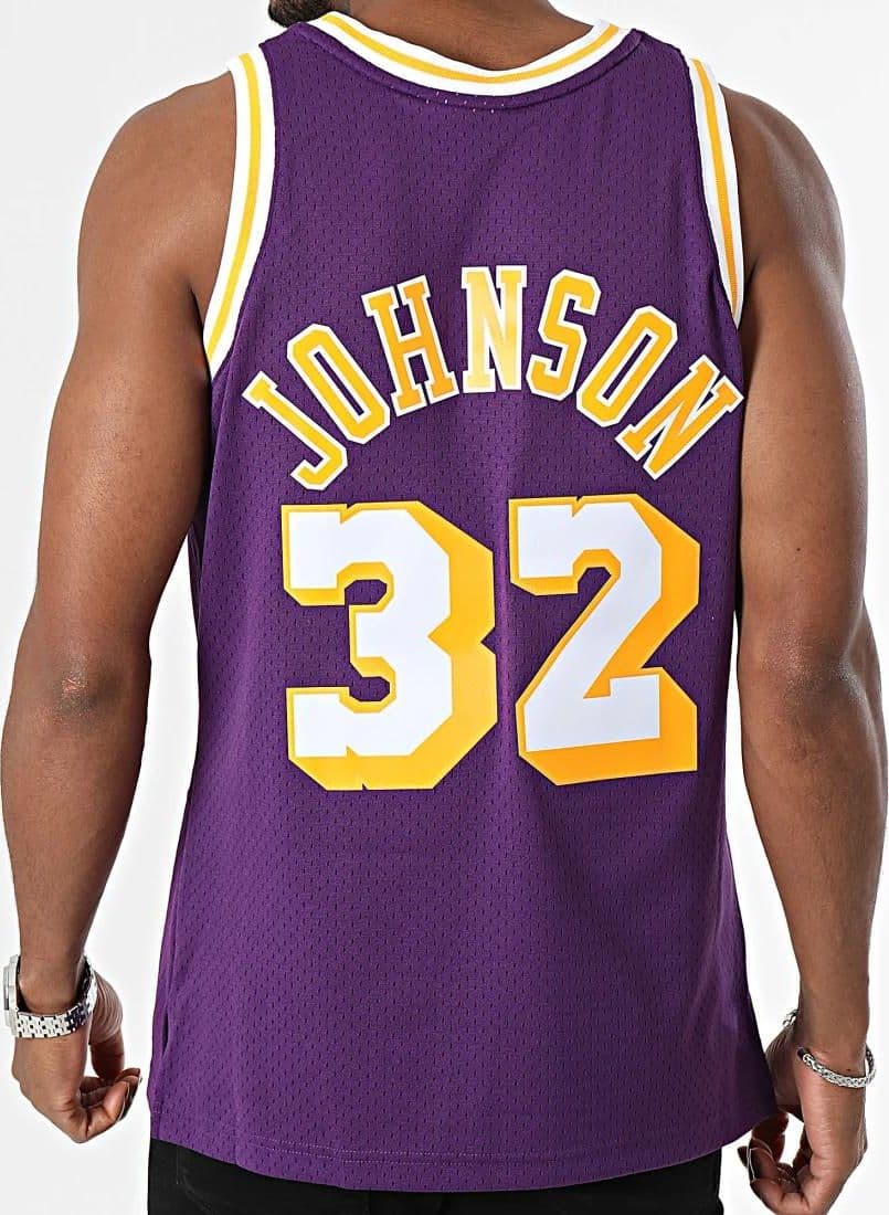 Tank Top Mitchell & Ness Swingman Jersey LA Lakers '84 Johnson purple - 4