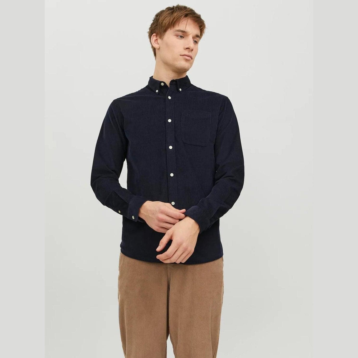 Camicia Jack & Jones Classic Cord LS navy blazer