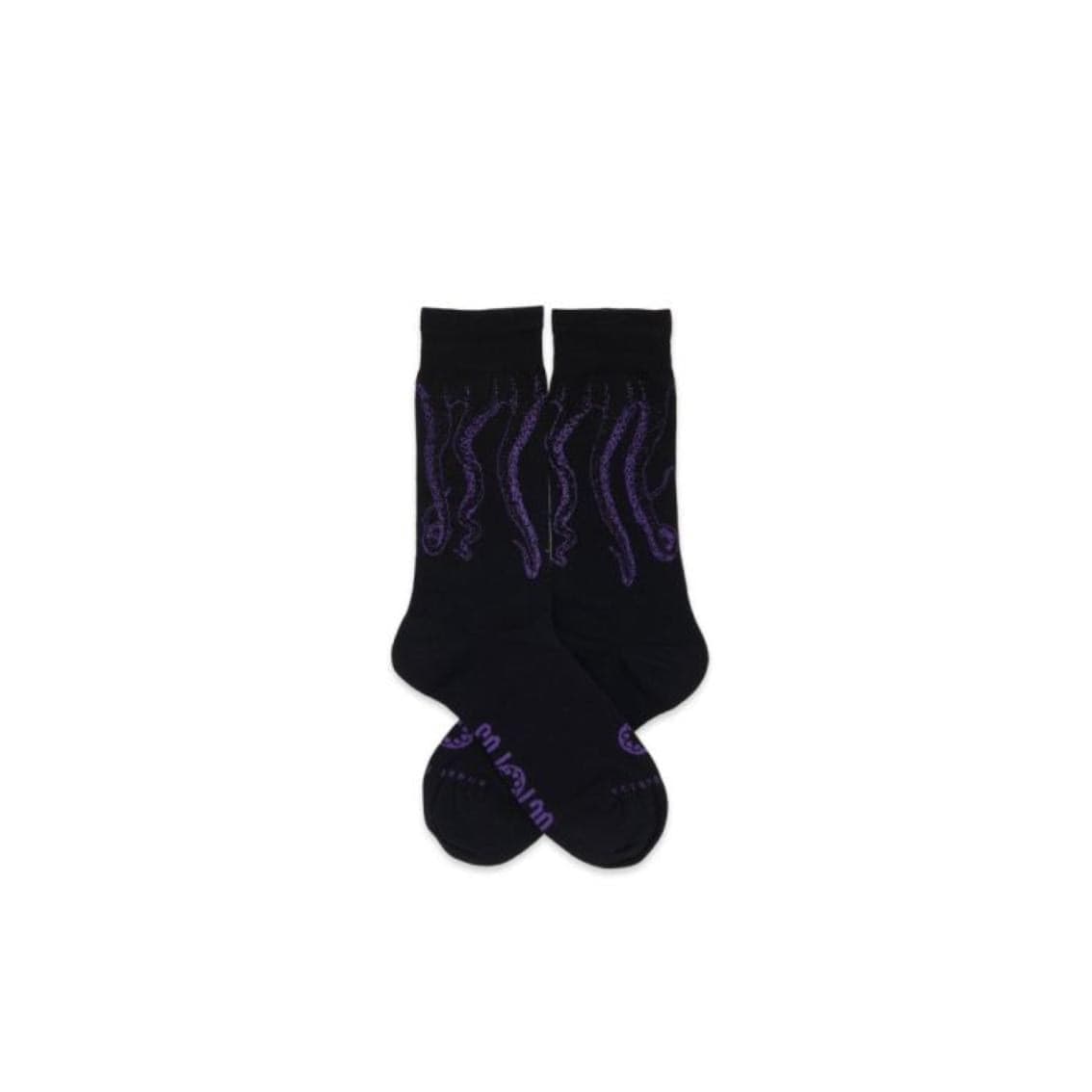 Calze socks Octopus Outline black purple