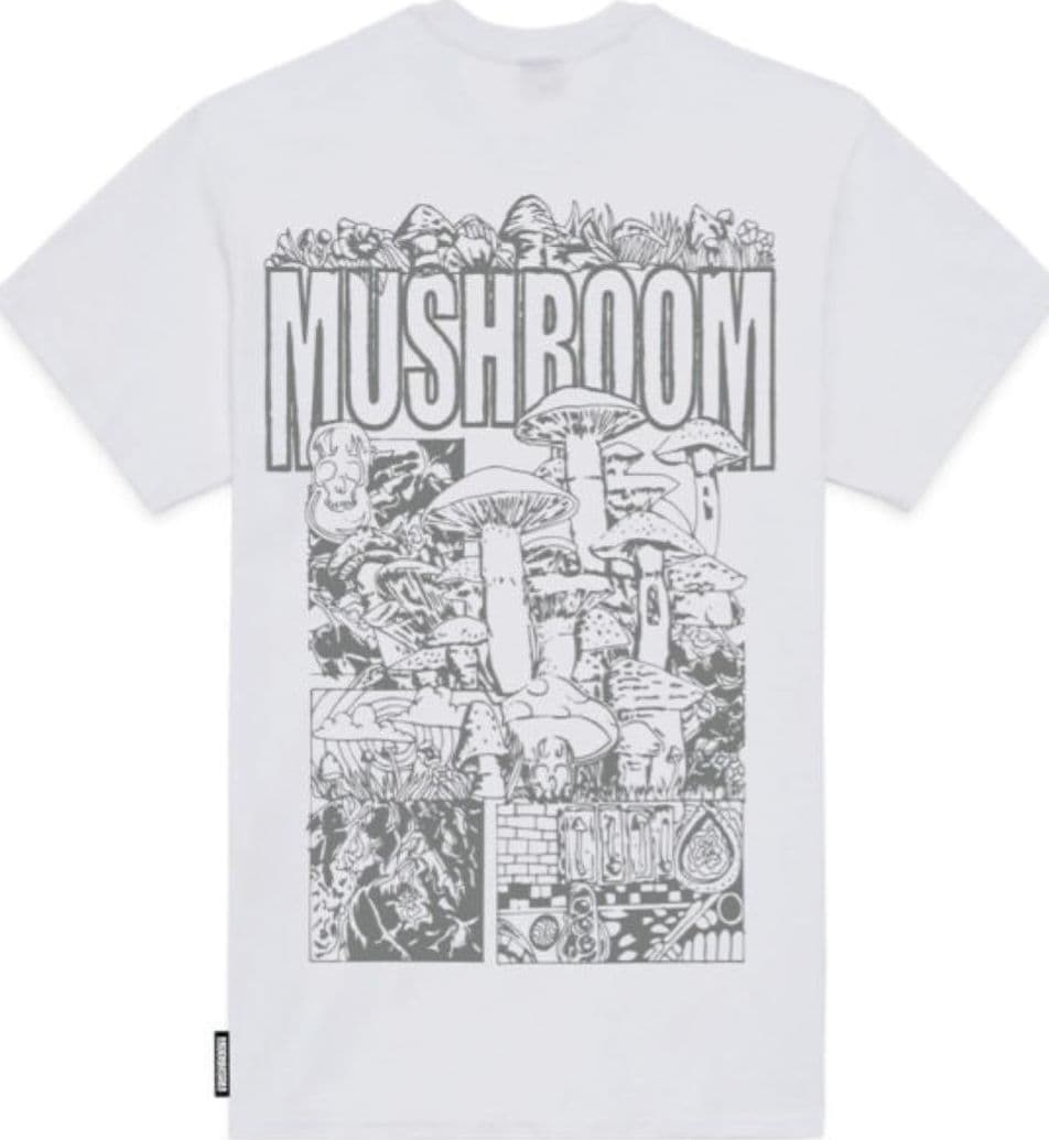 Maglietta T-shirt Mushroom Cartoon white
